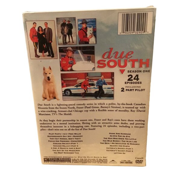 Due South Season One 4 Discs 24 episodes Including 2 Part Pilot New Sealed - Picture 2 of 3